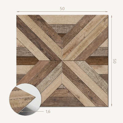 Wall paneling Stylized panels in a wooden pattern