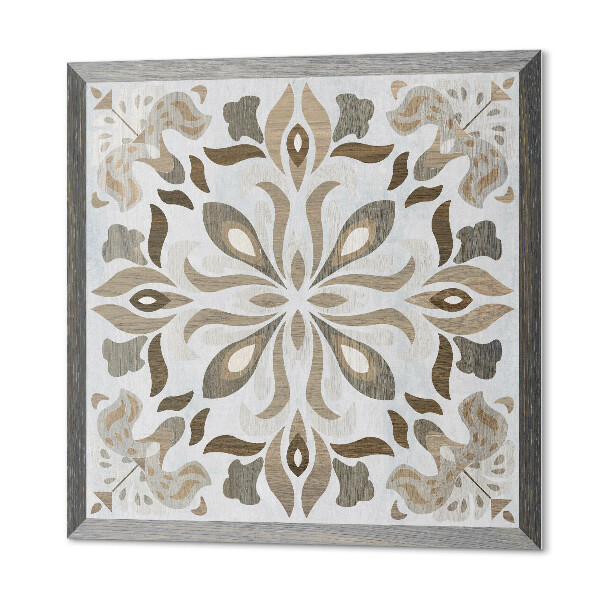Pvc wall panel square Flowers in harmonious symmetry