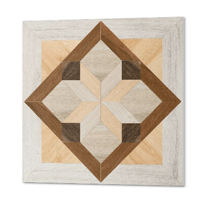 Wall panel square Square pattern with geometric lines