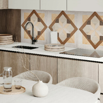 Wall panel square Square pattern with geometric lines