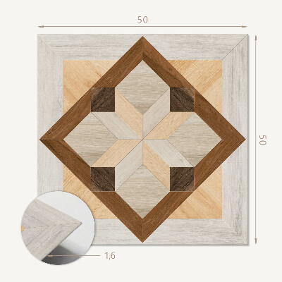 Wall panel square Square pattern with geometric lines