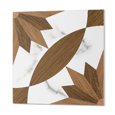 Wall paneling Geometric combination with wood elements