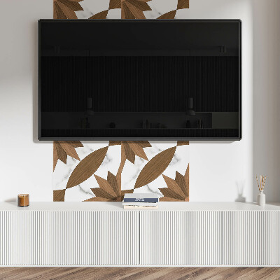 Wall paneling Geometric combination with wood elements
