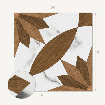 Wall paneling Geometric combination with wood elements