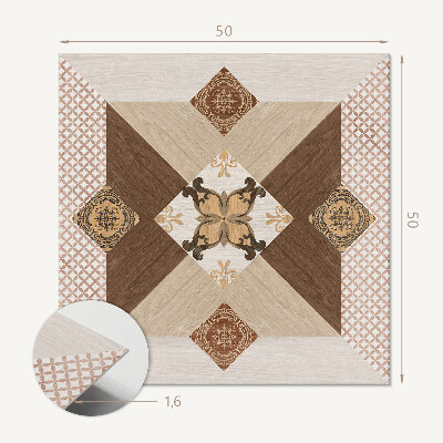 Pvc wall panel square Mosaic pattern with spectacular ornaments