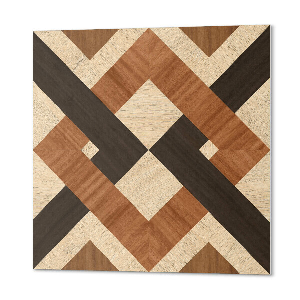 Wall panel square Geometric Wood Pattern