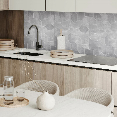 Wall paneling Geometric mosaic in a hexagonal arrangement