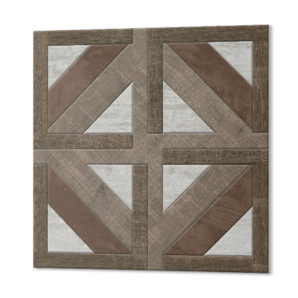 Wall panel square Wood and concrete patterns in harmony
