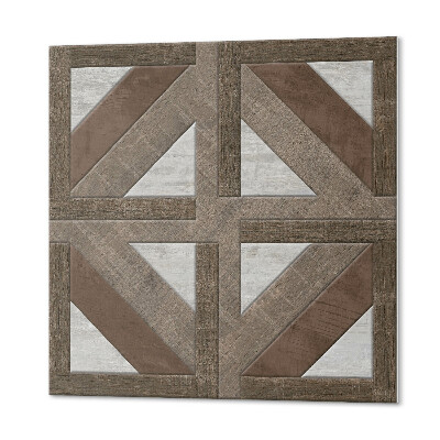 Wall panel square Wood and concrete patterns in harmony