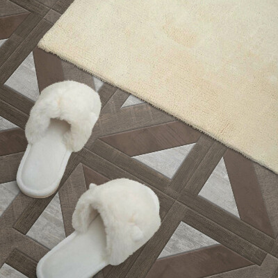 Wall panel square Wood and concrete patterns in harmony