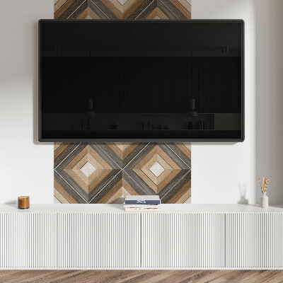 Wall paneling Stylish rhombuses in geometric form