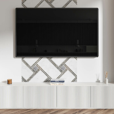 Pvc wall panel square Geometry in dynamic lines