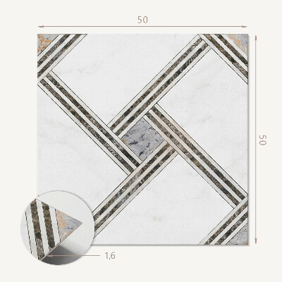 Pvc wall panel square Geometry in dynamic lines