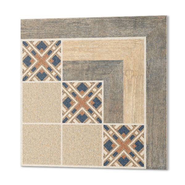 Wall panel square Abstract shapes on tiles