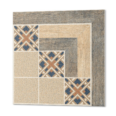 Wall panel square Abstract shapes on tiles