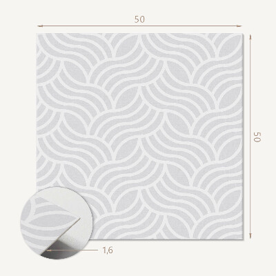 Wall paneling A pattern of waves in a harmonious arrangement