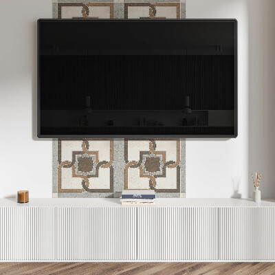 Pvc wall panel square Tile pattern in modern geometric design