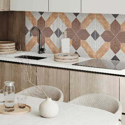 Wall panel square Stylish shapes in a geometric pattern