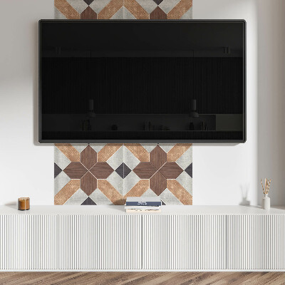 Wall panel square Stylish shapes in a geometric pattern