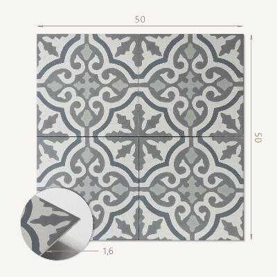 Wall paneling Pattern of ornaments in a mosaic composition
