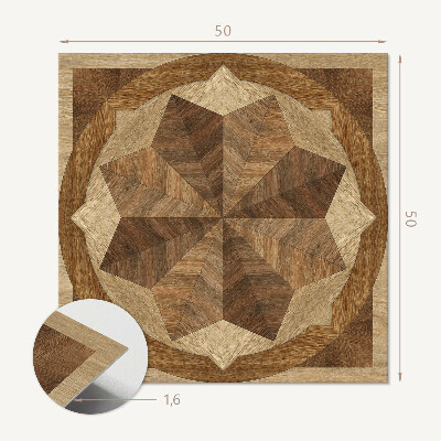 Wall panel square Multi-layered shape motif
