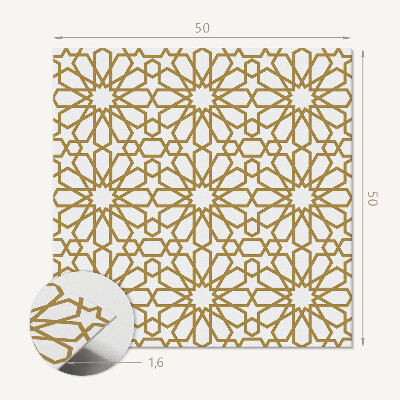 Pvc wall panel square Geometry with star motif