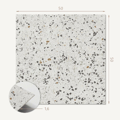 Pvc wall panel square Pattern with delicate stones