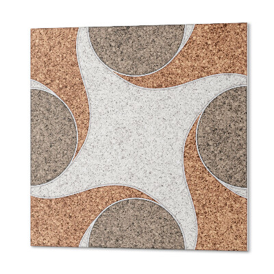 Wall paneling Round waves in harmony