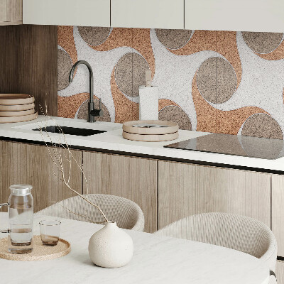 Wall paneling Round waves in harmony