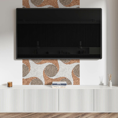 Wall paneling Round waves in harmony