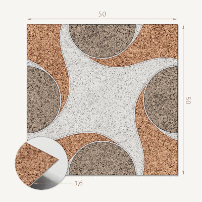 Wall paneling Round waves in harmony