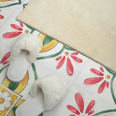 Pvc wall panel square Frames with a floral pattern