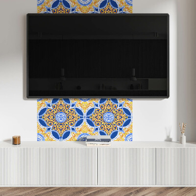 Wall panel square Decoration with a floral accent