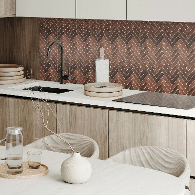 Pvc wall panel square Wood inspired herringbone