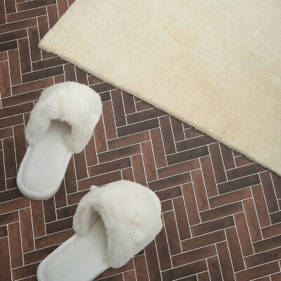 Pvc wall panel square Wood inspired herringbone