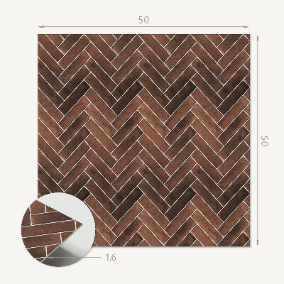 Pvc wall panel square Wood inspired herringbone