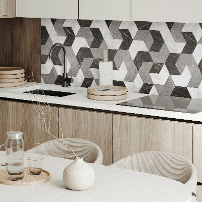 Wall paneling Stylish tiles in a geometric pattern