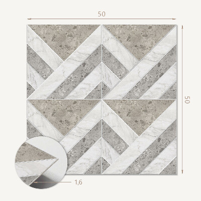Pvc wall panel square Geometric style tiles