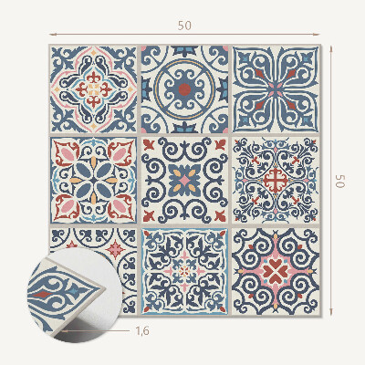 Wall panel square Geometry of mosaic shapes