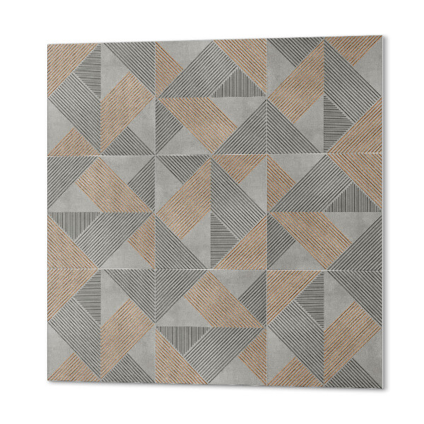 Wall paneling Geometric triangles in style