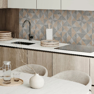 Wall paneling Geometric triangles in style