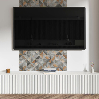 Wall paneling Geometric triangles in style
