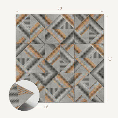 Wall paneling Geometric triangles in style