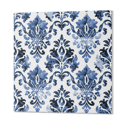 Pvc wall panel square Baroque style flower pattern