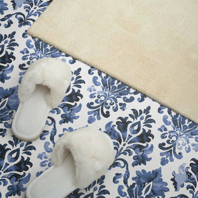 Pvc wall panel square Baroque style flower pattern
