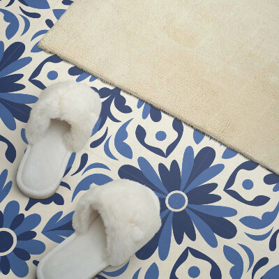 Pvc wall panel square Flowers and leaves in a harmonious combination