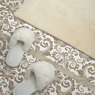 Pvc wall panel square Green ornaments in plant patterns