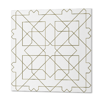 Wall panel square Stylish geometric line layout