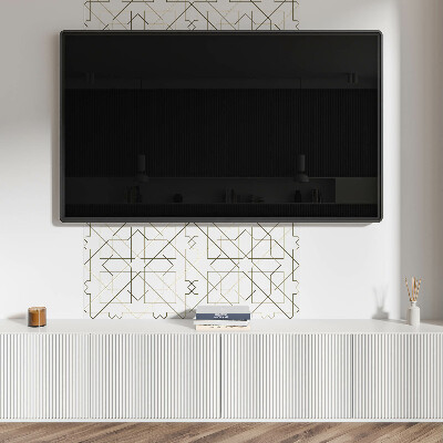 Wall panel square Stylish geometric line layout