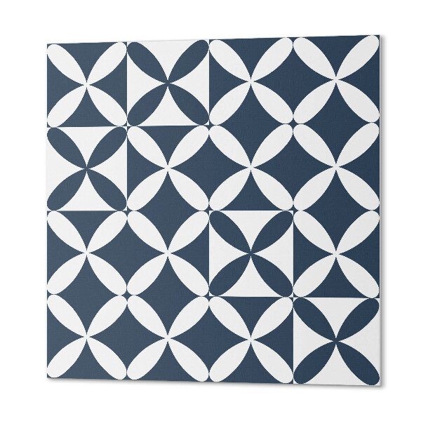 Wall paneling Geometric flowers in a modern style